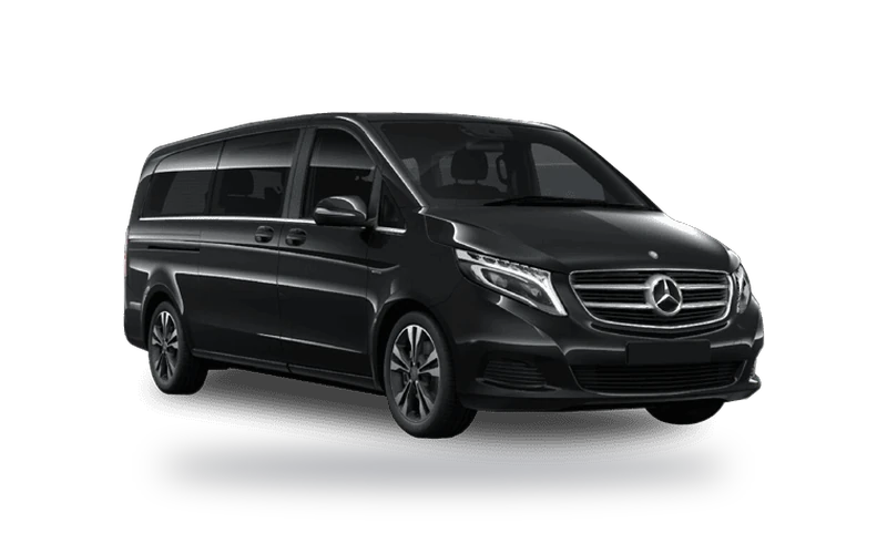 Black Mercedes V-Class van